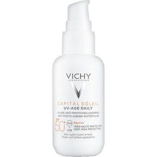 VICHY CAPITAL SOLEIL protector solar facial SPF50+ fluido antifotoenvejecimiento dosificador 40 ml