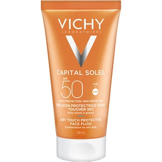 VICHY CAPITAL SOLEIL protector solar facial SPF50 emulsión acabado en seco tubo 50 ml