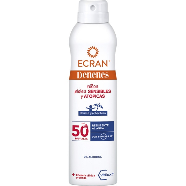 bruma protectora infantil vitEox 80 SPF-50+ spray 250 ml para pieles sensibles y atópicas, resistente al agua