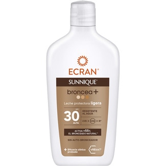 ECRAN Sunnique bronze+ protective sun lotion light vitEox 80 SPF-30 can 370 ml water resistant