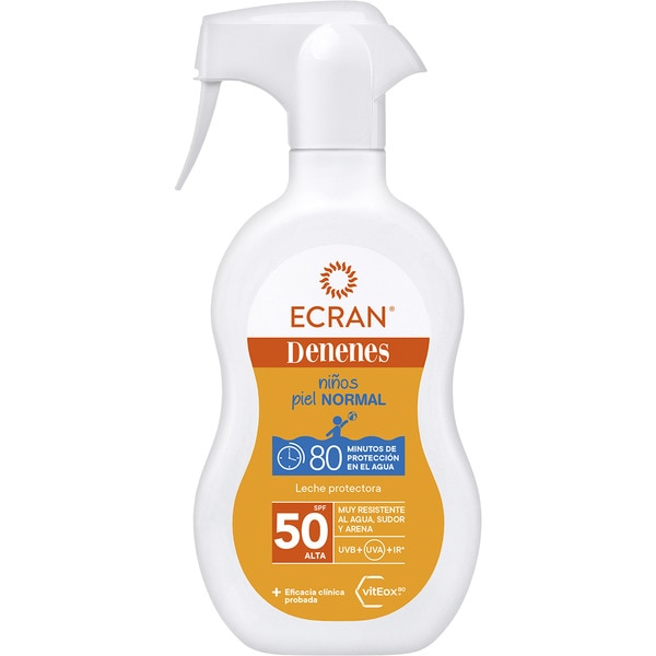 leche protectora solar infantil vitEox 80 SPF-50 pistola 270 ml resistente al agua