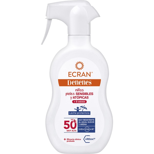 leche protectora solar infantil vitEox 80 SPF-50+ pistola 270 ml resistente al agua