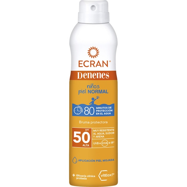 bruma protectora solar infantil vitEox 80 SPF-50 spray 250 ml resistente al agua