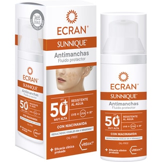 ECRAN Sunnique protective fluid anti-brown spot vitEox 80 SPF-50+ doser 50 ml water resistant