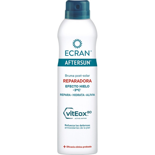 Aftersun bruma post-solar Reparadora efecto hielo vitEox 80 spray 250 ml hidratación 24h 0% alcohol