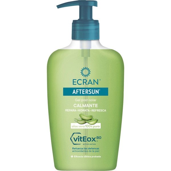 Aftersun gel post-solar Calmante vitEox 80 con Aloe Vera puro dosificador 200 ml