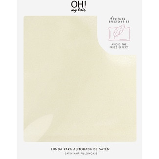 OH! MY HAIR satin pillow case anti-frizz effect packet 1 each