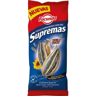 FACUNDO large salted sunflower seeds, gluten-free bag 120 g