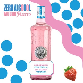 Ginebra strawberry sin alcohol botella 70 cl - Puerto De Indias