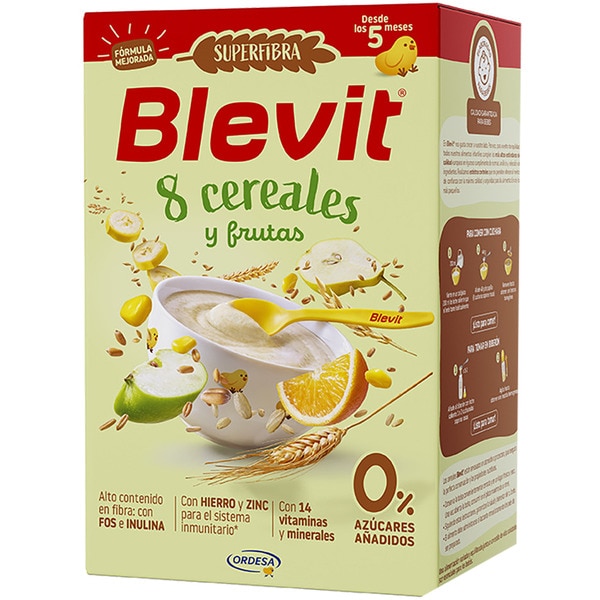 Superfibra 8-Korn-Instantbrei mit Obst 0 % Zuckerzusatz ab dem 5. Monat Box 500 g