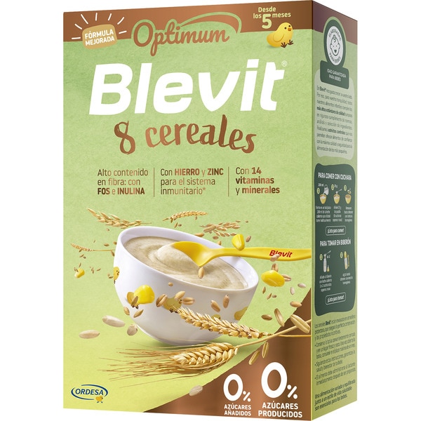 Optimum Fertigbrei mit 8 Cerealien ab 5 Monaten Box 250 g 0% Zuckerzusatz und 0% Fertigzucker