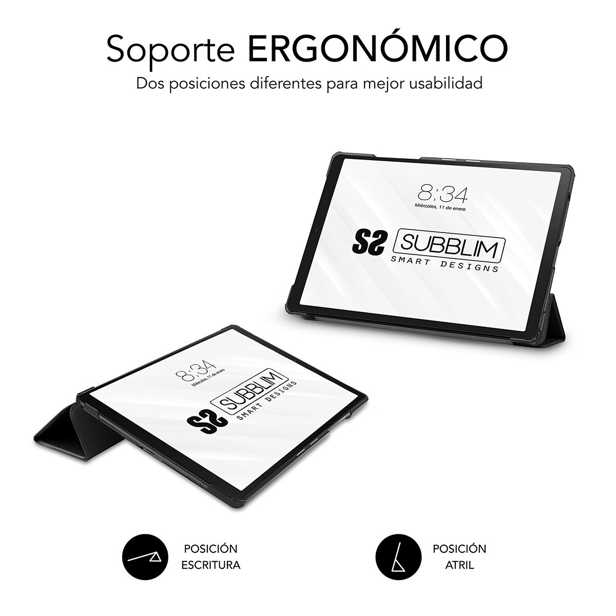 Capa Subblim Shock Case para Tablet Samsung Galaxy Tab A9+ 11" (2023) - Preto Preto-3