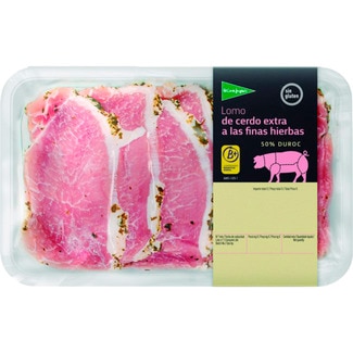 El Corte Inglés Lombo de Porco Extra 50% Duroc Finas Ervas Sem Glúten Peso Aproximado cuvete 600 g
