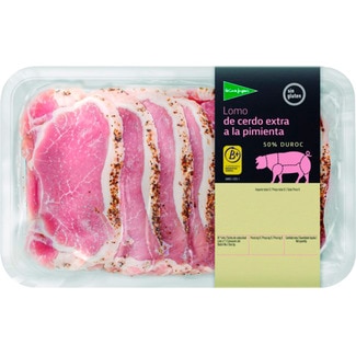 El Corte Inglés Lombo de Porco Extra 50% Duroc com  Pimienta Sem Glúten Peso Aproximado cuvete 600 g