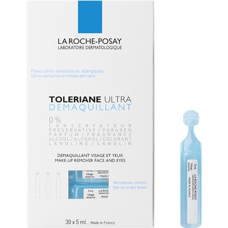 LA ROCHE POSAY Toleriane Ultra Augen-Makeup-Entferner für empfindliche Augen und Kontaktlinsenträger Box 30 Dosis