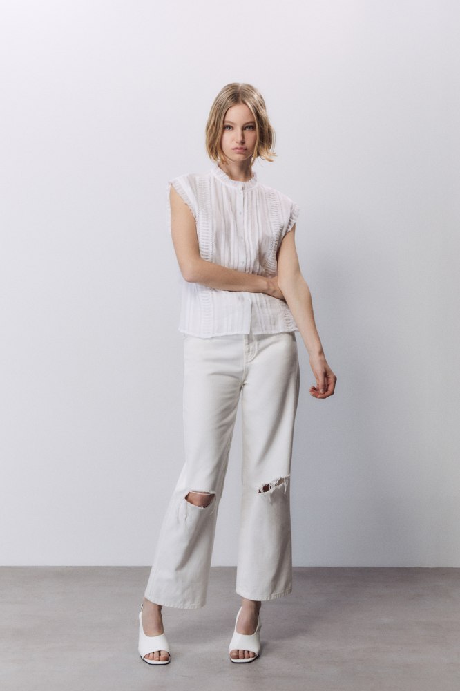 Sfera camisa blanca mujer online