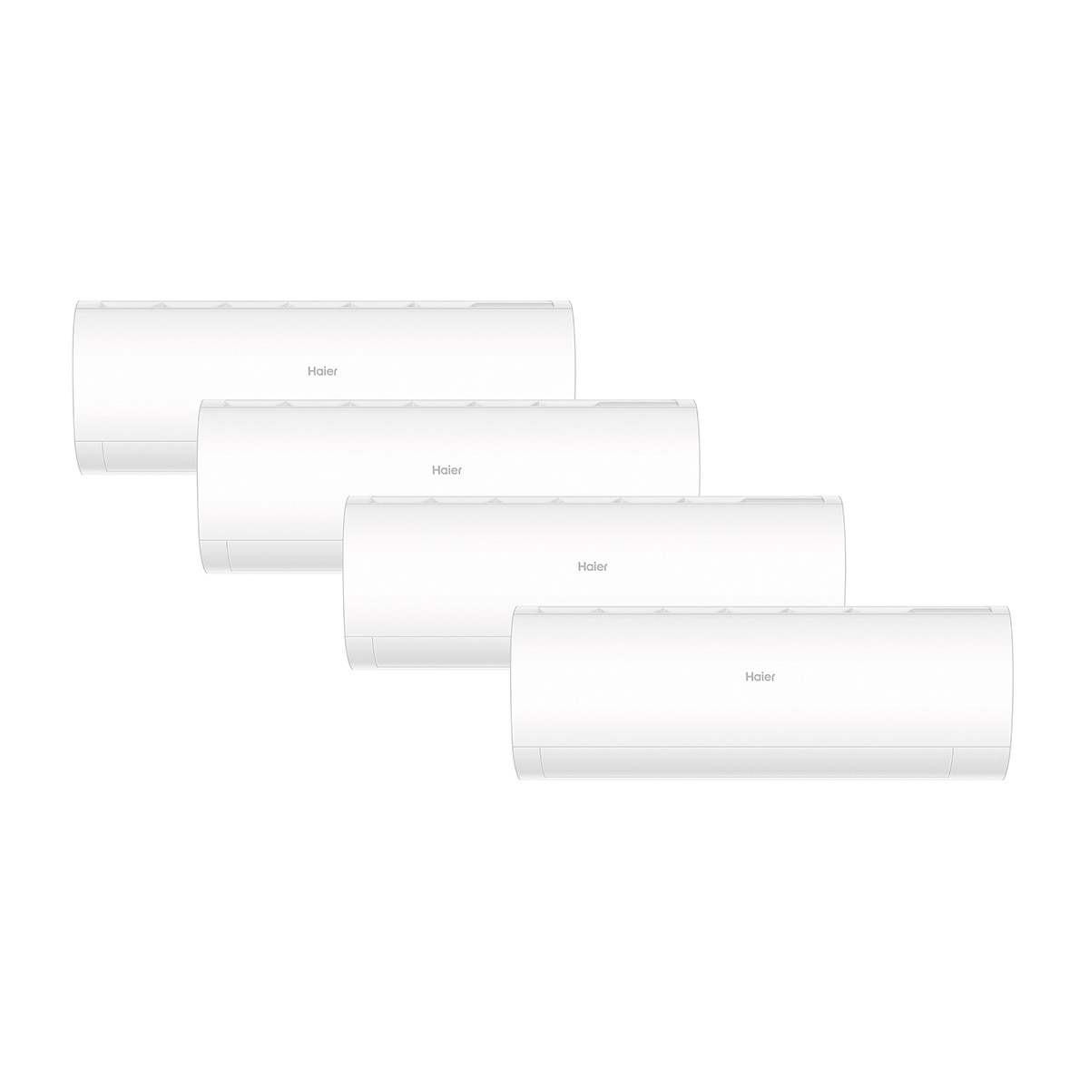 Haier – Aire acondicionado Multisplit 4×1 Haier Inverter con 2.322 frig/h + 2.322 frig/h + 2.322 frig/h +3 .096 frig/h – PERLA 4×1 25+25+25+35/75 PREMIUM.