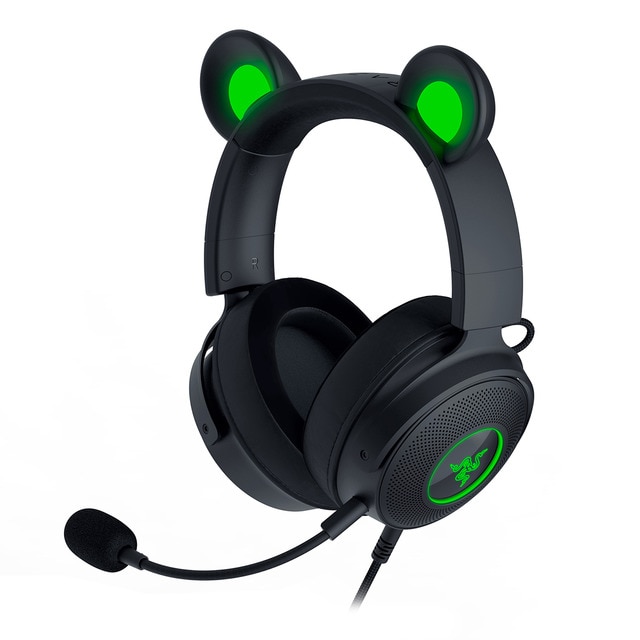 Auriculares Gaming con micrófono y cable Razer Kraken Kitty V2 Pro Negro (Reacondicionado Casi a estrenar).