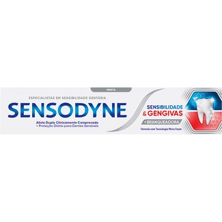 Sensodyne Pasta de Dentes para Sensibilidade e Gengivas Branqueadora embalagem 75 ml