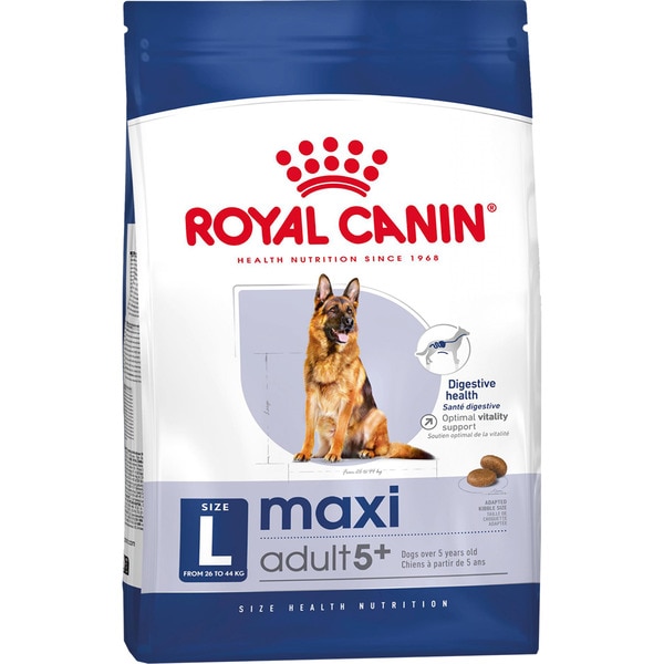 Maxi dog food for large breed adult dogs aged 5+ sack 15 kg