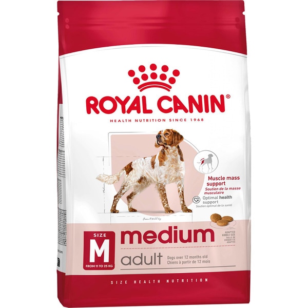 Medium dog food for medium breed adult dogs bag 4 kg