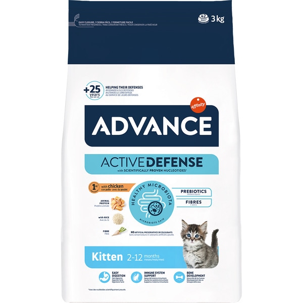 Kitten food with chicken and rice bag 3 kg