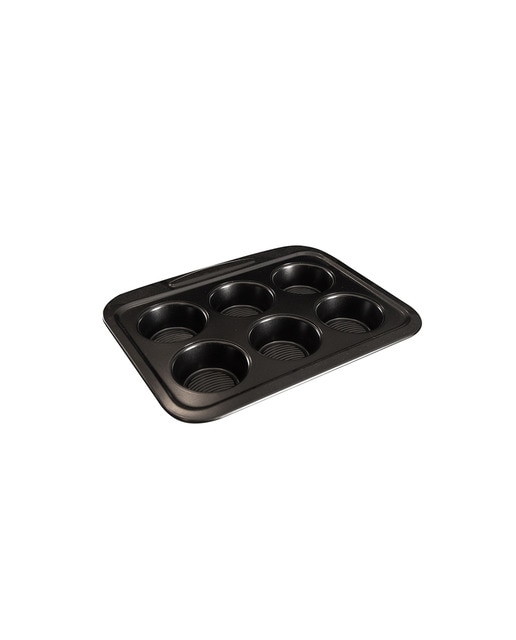 Molde de horno 6 muffin 28.9 x 23.1 x 3.3 cm.