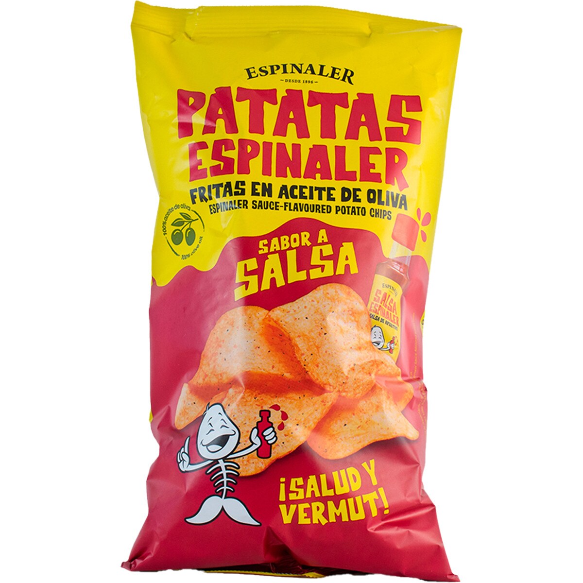 Patatas Fritas En Aceite De Oliva Sabor A Salsa Bolsa 125 G · Espinaler · Supermercado El Corte 3349