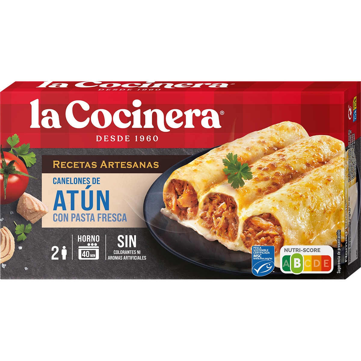 canelones de atún