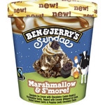 Sundae Marshmallow & S?more helado de chocolate  y nata con cookies y nubes tarrina 427 ml