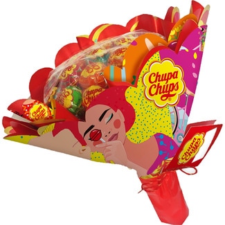 CHUPA CHUPS Ramo de caramelos duros con palo envase 19 unidades