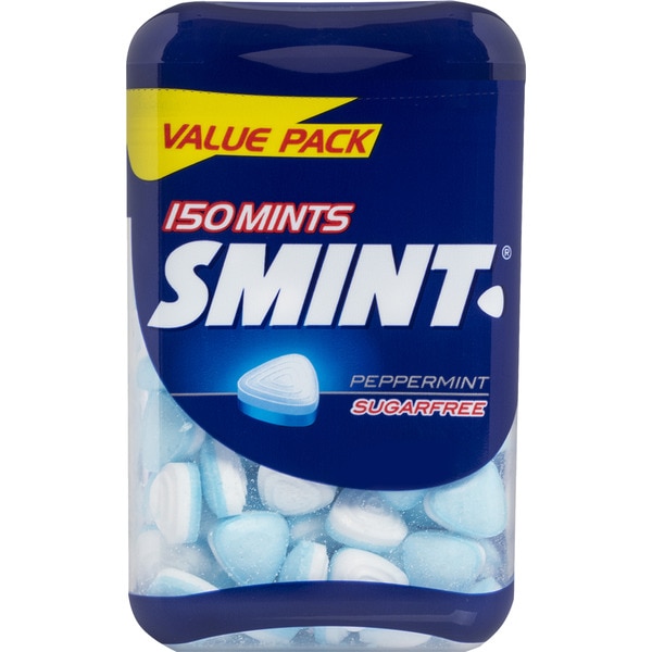 harte Bonbons glutenfrei und zuckerfrei, Pfefferminzgeschmack Sparformat Behälter 105 g