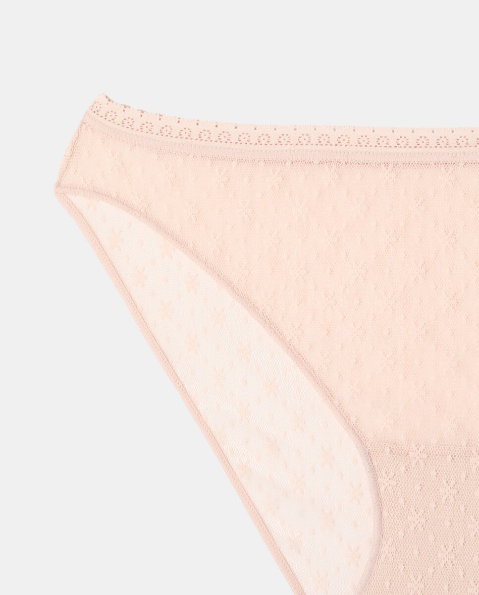 Cueca Clássica com Renda Natural-2