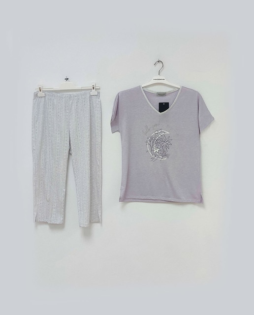 Pijama de mujer de manga corta