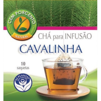 Cem Porcento Chá para Infusão Cavalinha embalagem 50 g