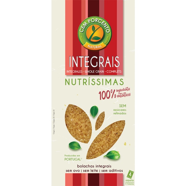 Bolacha Tradicional Integral embalagem 250 g