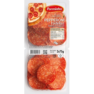 Porminho Pepperoni Rodelas 2x75g unidade 150 g