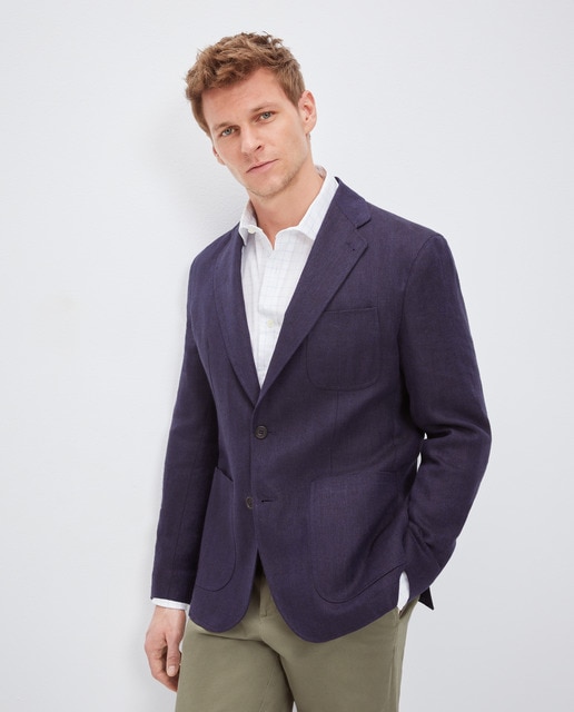 Chaqueta de hombre espiga