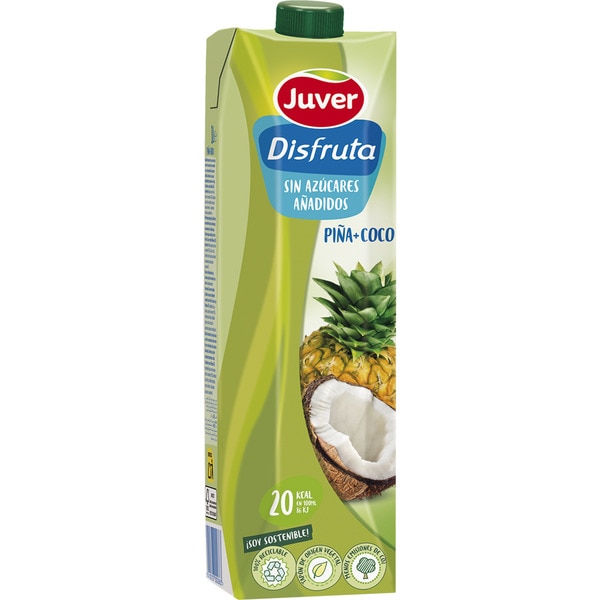 Pineapple and coconut juice drink from concentrate with no added sugars carton 1 l