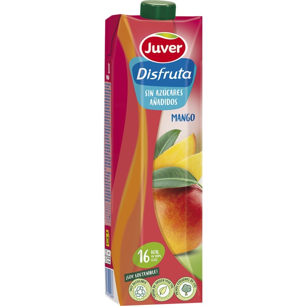 bebida de zumo de mango a partir de concentrado sin azúcares añadidos brik 1 l