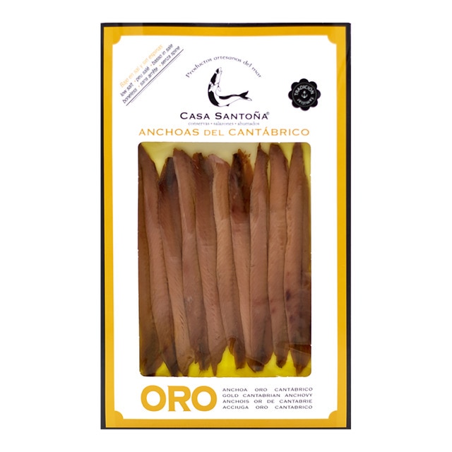 Anchoas del Cantábrico artesanales 10 lomos Casa Santoña
