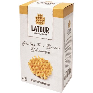 LATOUR butter waffles 4 bags of 2 case 200 g