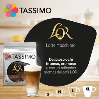 Café con leche Latte Macchiato estuche 8 cápsulas - Tassimo