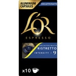 café descafeinado Ristretto intensidad 9 estuche 10 cápsulas compatible con máquinas Nespresso