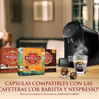 Café extra intenso intensidad 13 estuche 20 cápsulas compatibles con máquinas Nespresso - Marcilla