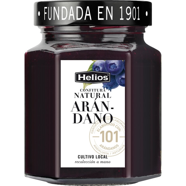 Natural blueberry jam flask 330 g