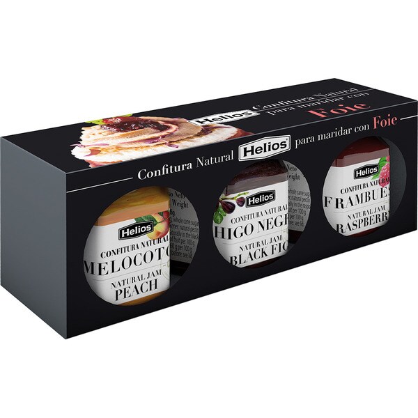 Natürliche Konfitüre zum Mischen mit Foie gras 3er-Pack Behälter 45 g