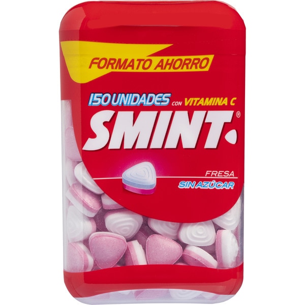 hartes Bonbon glutenfrei und zuckerfrei, Erdbeergeschmack Sparformat Behälter 105 g