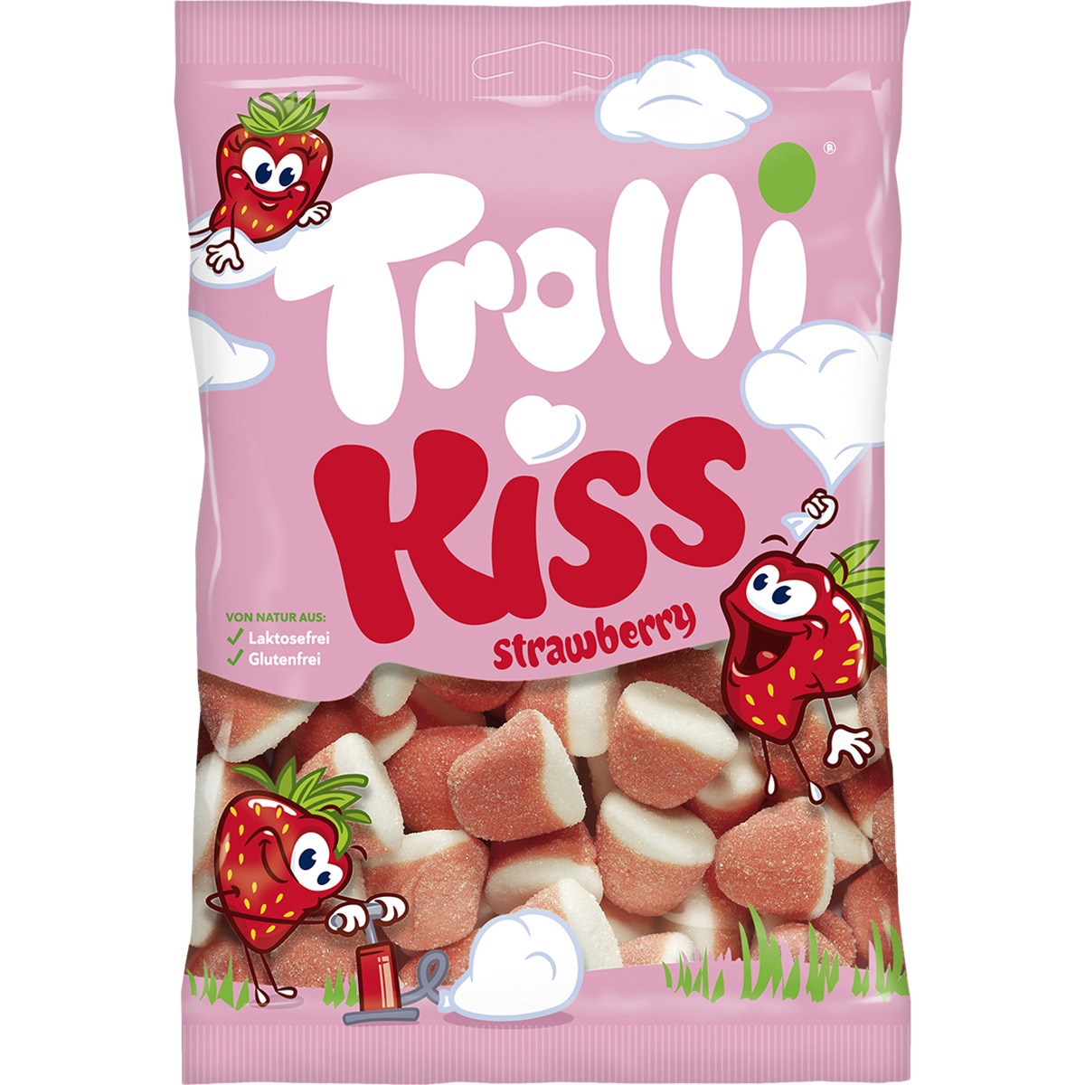 Kiss caramelos de goma sabor fresa sin gluten y sin lactosa