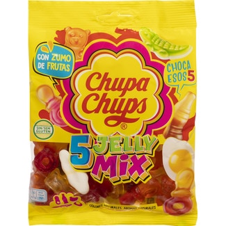 CHUPA CHUPS 5 Jelly Mix gemischte Gummibonbons glutenfrei Tasche 150 g